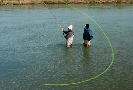 "Then you cast a little downstream, like they say on the Deneki blog." Photo: Cameron Miller