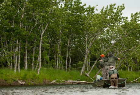 Classic Alaskan angling.  Photo: Cameron Miller